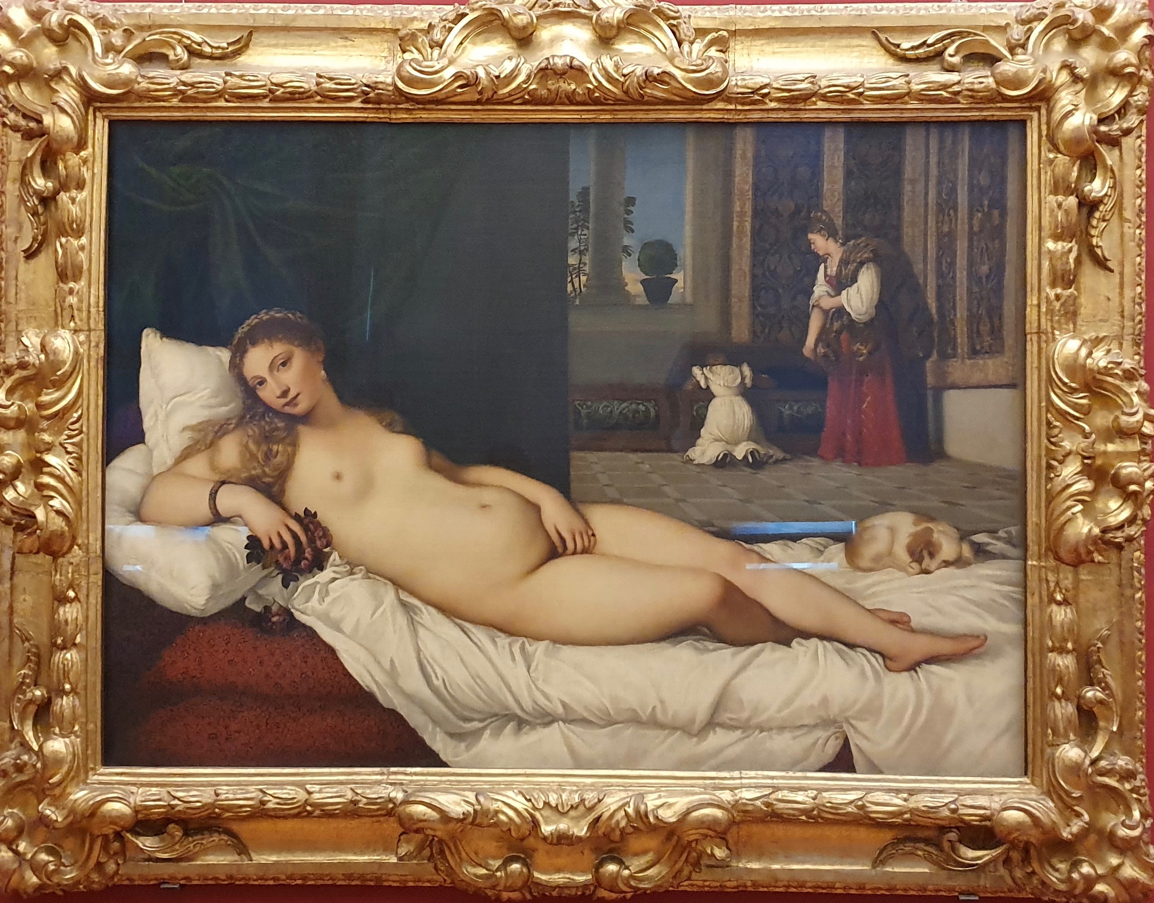 ティツィアーノ『ウルビーノのヴィーナス』本物の絵画写真(Wikimedia Commons)
